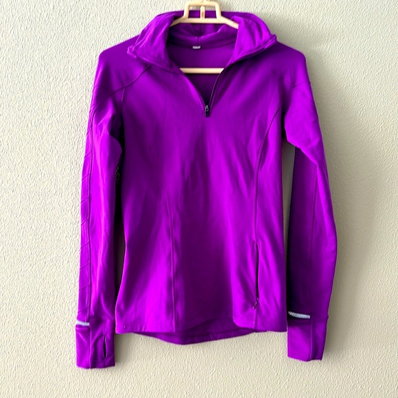 lululemon athletica Tops - Lululemon Face The Frost 1/2 Zip in Tender Violet Size 4‎